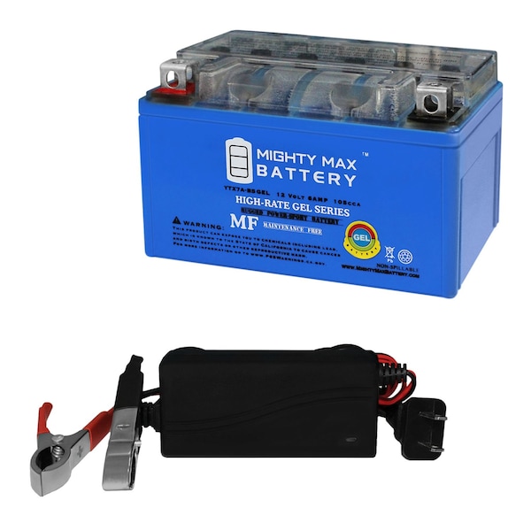 Mighty Max Battery YTX7ABS GEL Battery Replaces BikeMaster MG7ABS